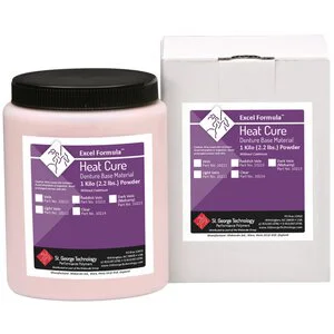 PYRAX Heat Cure Denture Base Acrylic Resin Powder. Combo Pack (200 Gms Pink  + 200 Light Veind Pink) : : Industrial & Scientific