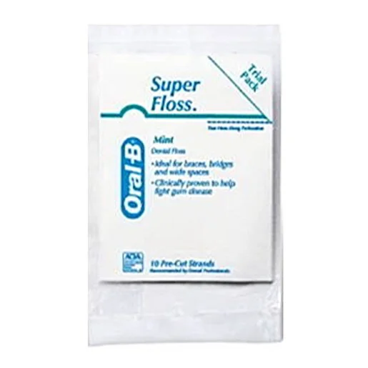 SuperFloss Trial Pack, Mint, 100/Pkg (Oral-B)