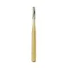 Great White Gold Series Flat End Tapered FG Carbide Burs